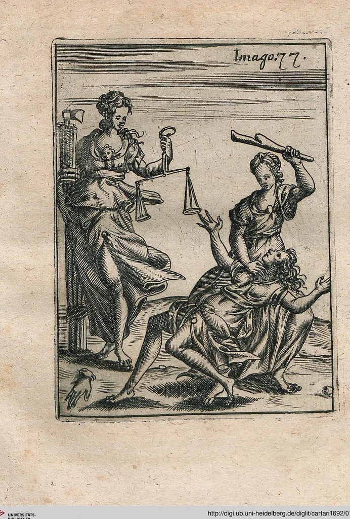 An illustration from Vincentii Chartarii Rhegiensis Neu-eröffneter Götzen-Tempel: Darinnen Durch erklärte Darstellung deroselben erdichtete Gestalt/ die bey dem Heydnischen Götter-Dienst/ vor alten Zeiten gewöhnliche Verehrung/ Anbettung/ und herrliche Kirchen-Gepräng ; Vorgestellet Zu höchst benöthigtem Dienst und augenscheinlichen Vortheil derjenigen/ welche die Geschichte so wol als Gedichte der alten bewehrten Scribenten/ nicht weniger mit Nutzen lesen/ als auch gründlich verstehen wollen, 1692, leaf 164