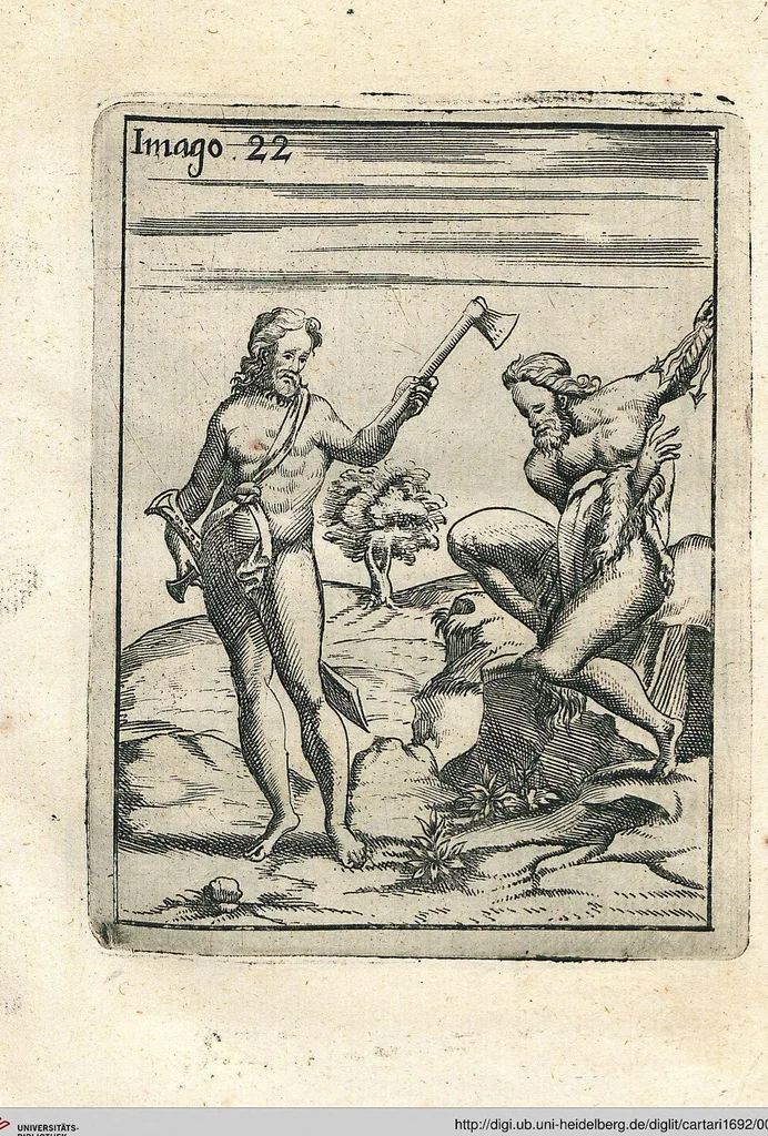 An illustration from Vincentii Chartarii Rhegiensis Neu-eröffneter Götzen-Tempel: Darinnen Durch erklärte Darstellung deroselben erdichtete Gestalt/ die bey dem Heydnischen Götter-Dienst/ vor alten Zeiten gewöhnliche Verehrung/ Anbettung/ und herrliche Kirchen-Gepräng ; Vorgestellet Zu höchst benöthigtem Dienst und augenscheinlichen Vortheil derjenigen/ welche die Geschichte so wol als Gedichte der alten bewehrten Scribenten/ nicht weniger mit Nutzen lesen/ als auch gründlich verstehen wollen, 1692, leaf 55