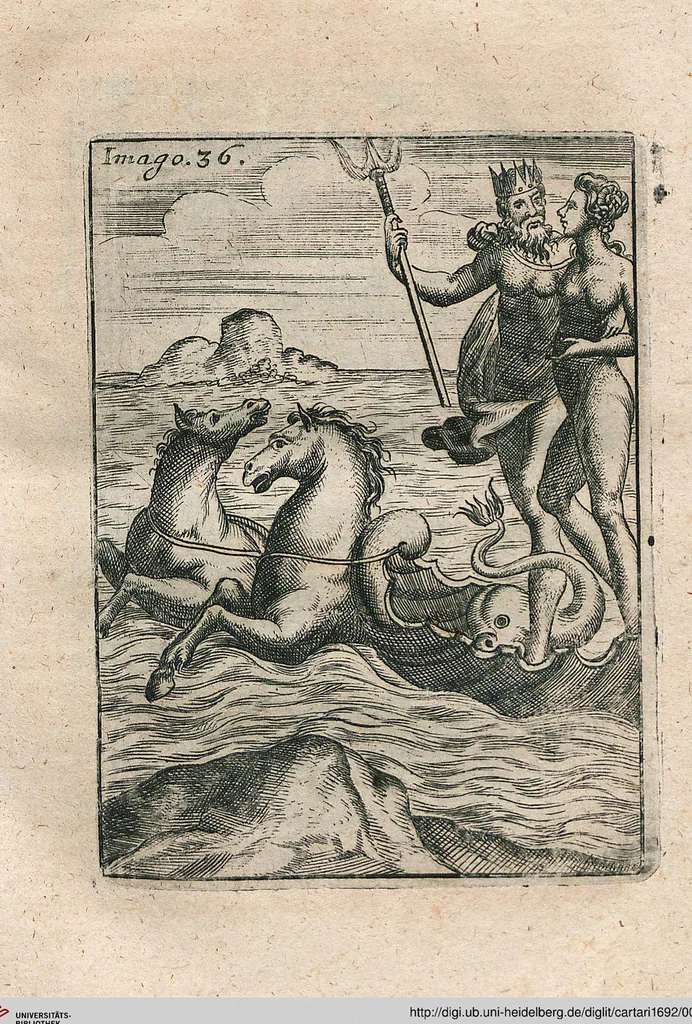 An illustration from Vincentii Chartarii Rhegiensis Neu-eröffneter Götzen-Tempel: Darinnen Durch erklärte Darstellung deroselben erdichtete Gestalt/ die bey dem Heydnischen Götter-Dienst/ vor alten Zeiten gewöhnliche Verehrung/ Anbettung/ und herrliche Kirchen-Gepräng ; Vorgestellet Zu höchst benöthigtem Dienst und augenscheinlichen Vortheil derjenigen/ welche die Geschichte so wol als Gedichte der alten bewehrten Scribenten/ nicht weniger mit Nutzen lesen/ als auch gründlich verstehen wollen, 1692, leaf 83