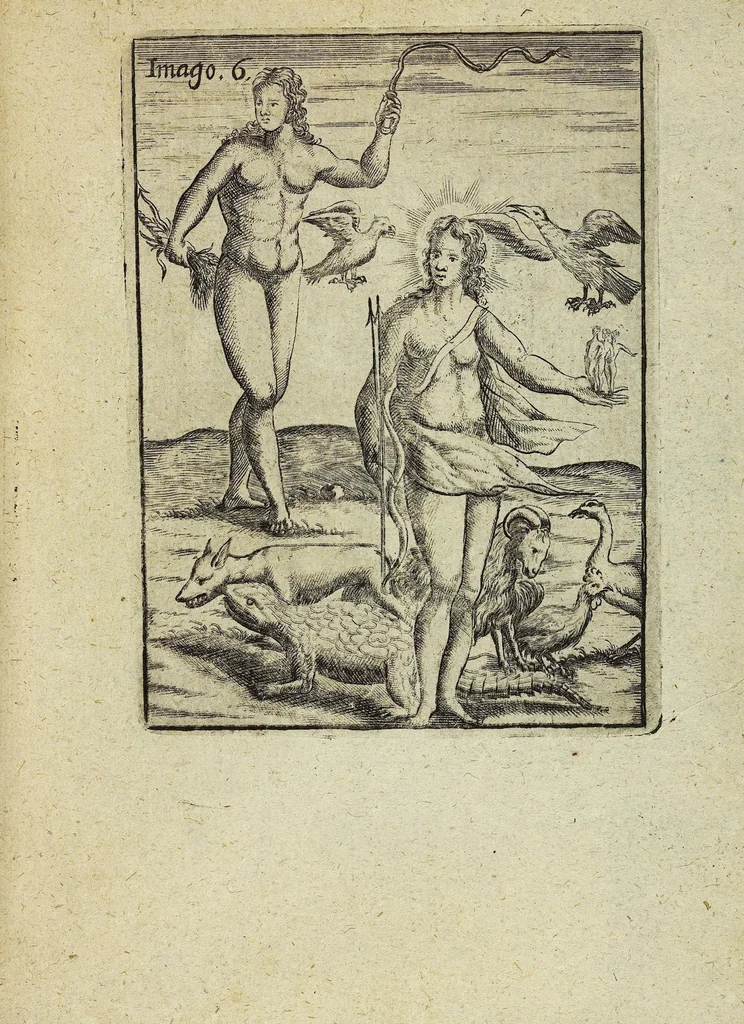 An illustration from Theatrum Ethnico Idololatricum Politico-Historicum Ethnicorum Idololatrias, simulacra, Templa, sacrificia & Deos: Illorum Origines, Ritus, & Caeremonias ..., 1699, leaf 257