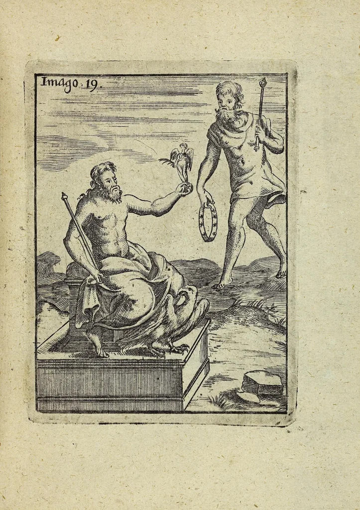 An illustration from Theatrum Ethnico Idololatricum Politico-Historicum Ethnicorum Idololatrias, simulacra, Templa, sacrificia & Deos: Illorum Origines, Ritus, & Caeremonias ..., 1699, leaf 270