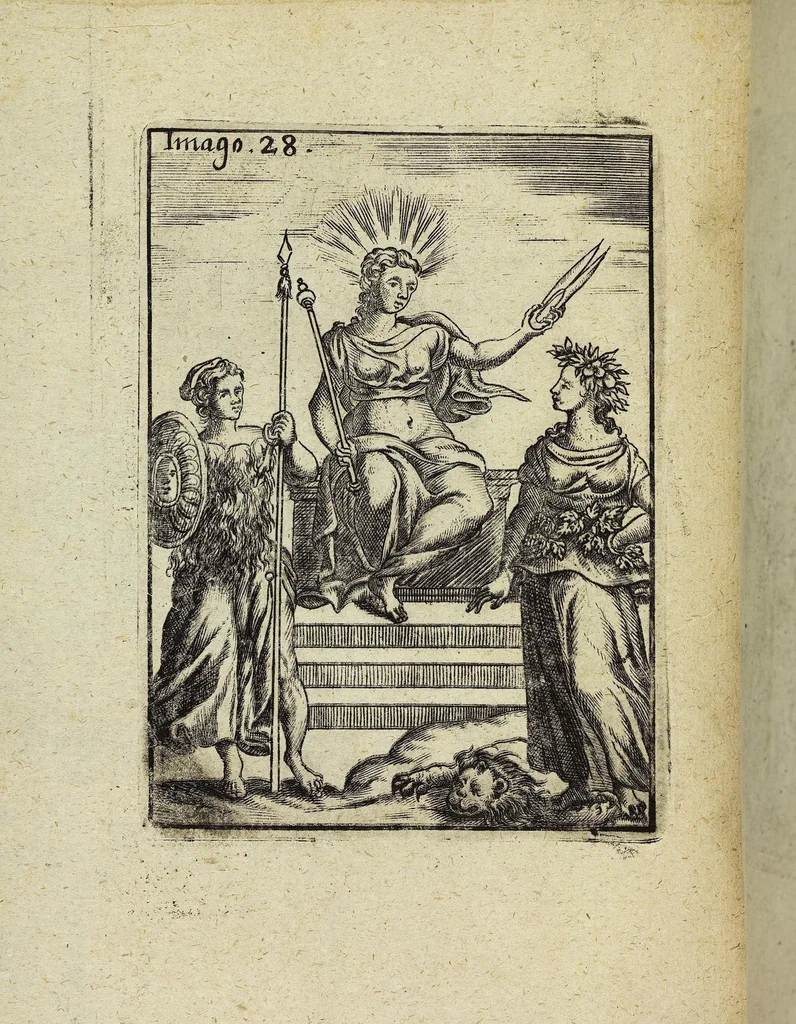 An illustration from Theatrum Ethnico Idololatricum Politico-Historicum Ethnicorum Idololatrias, simulacra, Templa, sacrificia & Deos: Illorum Origines, Ritus, & Caeremonias ..., 1699, leaf 279