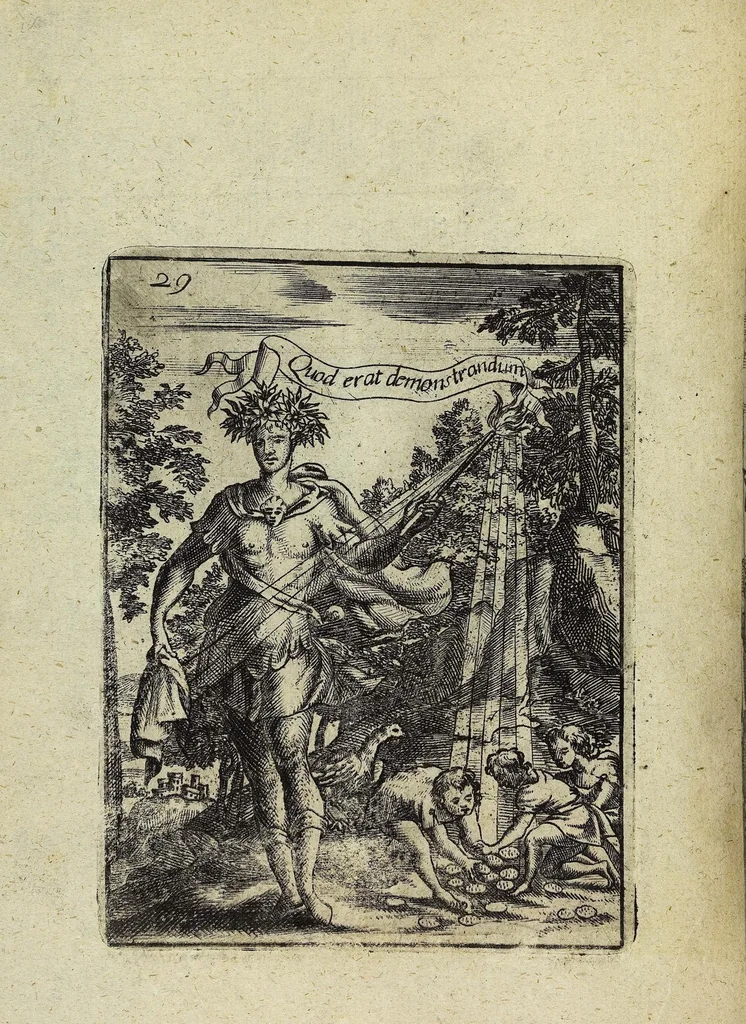 An illustration from Theatrum Ethnico Idololatricum Politico-Historicum Ethnicorum Idololatrias, simulacra, Templa, sacrificia & Deos: Illorum Origines, Ritus, & Caeremonias ..., 1699, leaf 280