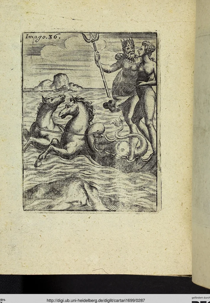 An illustration from Theatrum Ethnico Idololatricum Politico-Historicum Ethnicorum Idololatrias, simulacra, Templa, sacrificia & Deos: Illorum Origines, Ritus, & Caeremonias ..., 1699, leaf 287