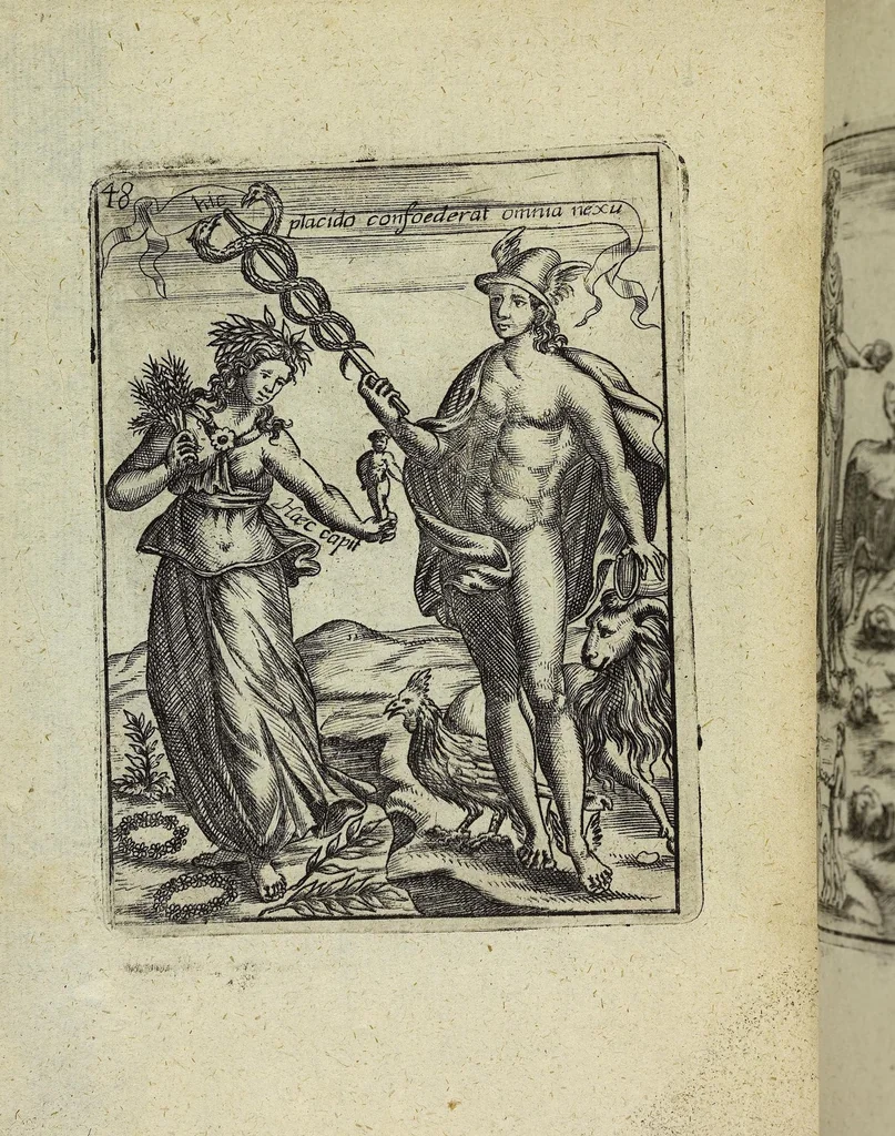 An illustration from Theatrum Ethnico Idololatricum Politico-Historicum Ethnicorum Idololatrias, simulacra, Templa, sacrificia & Deos: Illorum Origines, Ritus, & Caeremonias ..., 1699, leaf 299