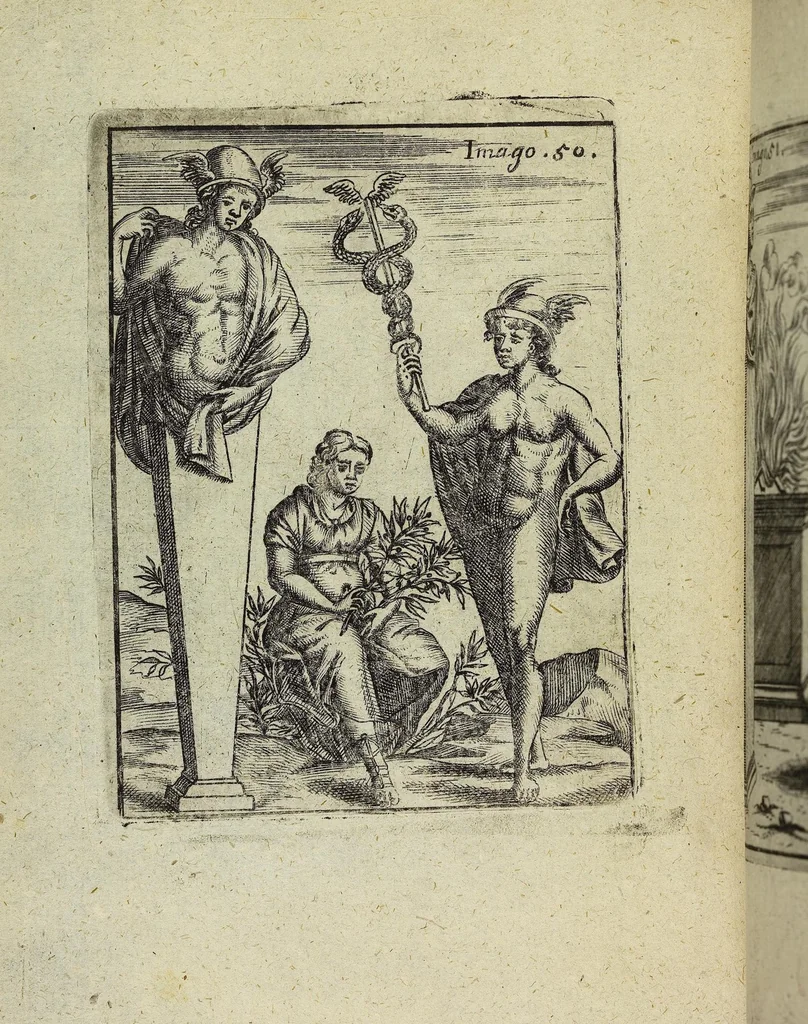 An illustration from Theatrum Ethnico Idololatricum Politico-Historicum Ethnicorum Idololatrias, simulacra, Templa, sacrificia & Deos: Illorum Origines, Ritus, & Caeremonias ..., 1699, leaf 301