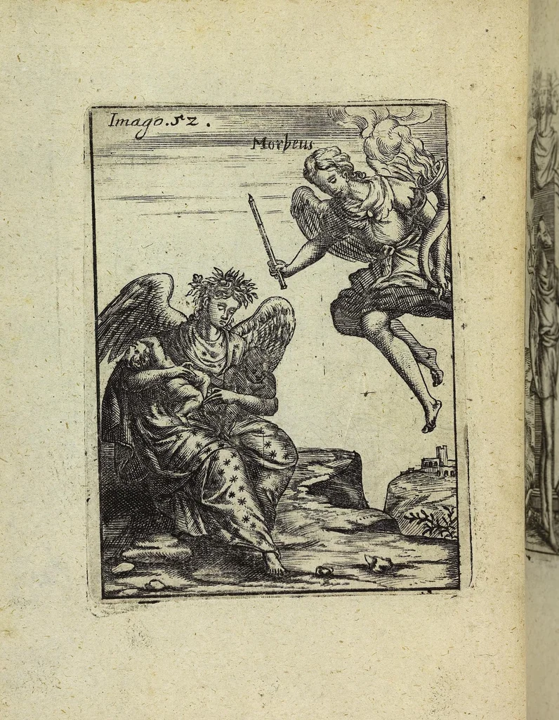 An illustration from Theatrum Ethnico Idololatricum Politico-Historicum Ethnicorum Idololatrias, simulacra, Templa, sacrificia & Deos: Illorum Origines, Ritus, & Caeremonias ..., 1699, leaf 303