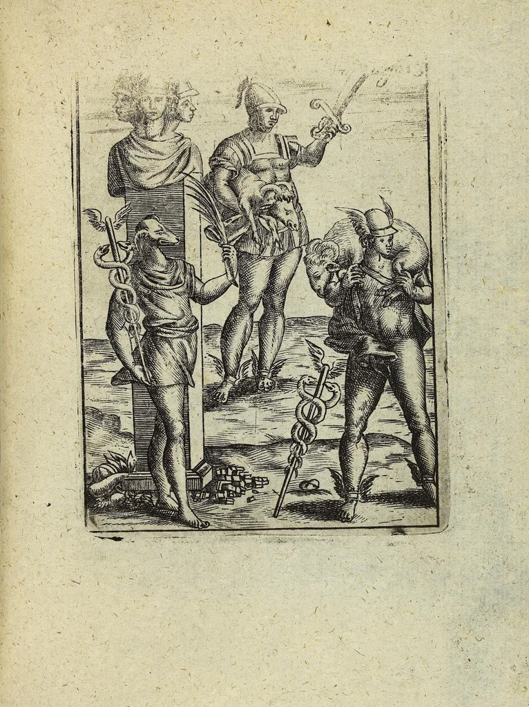 An illustration from Theatrum Ethnico Idololatricum Politico-Historicum Ethnicorum Idololatrias, simulacra, Templa, sacrificia & Deos: Illorum Origines, Ritus, & Caeremonias ..., 1699, leaf 304