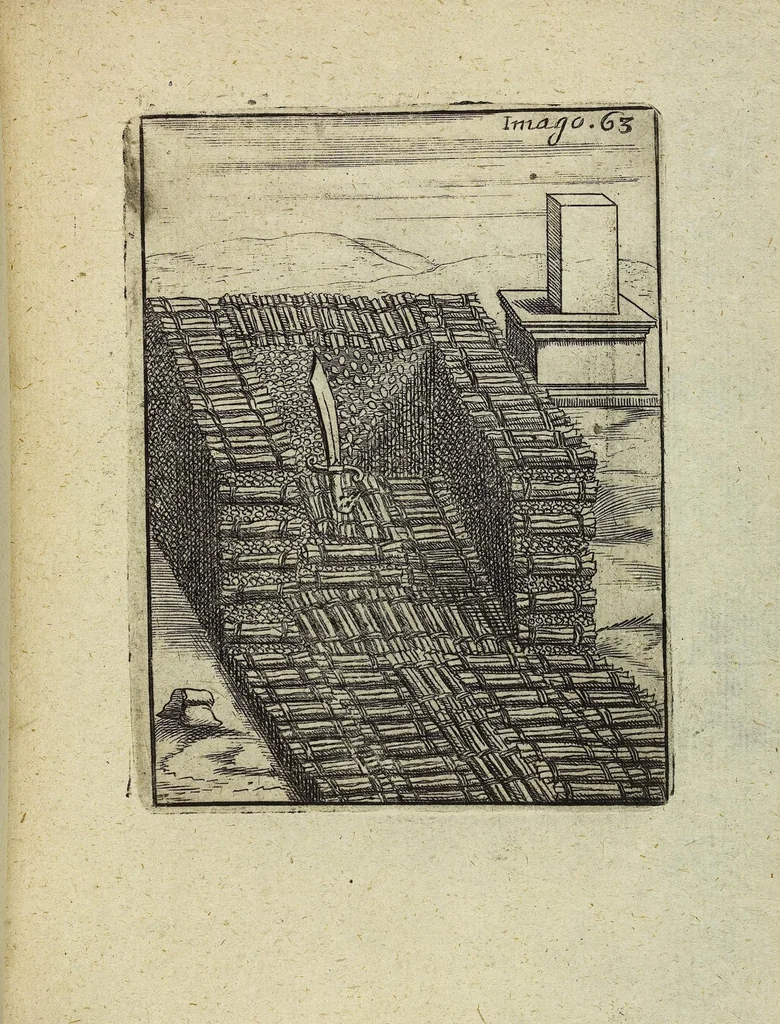 An illustration from Theatrum Ethnico Idololatricum Politico-Historicum Ethnicorum Idololatrias, simulacra, Templa, sacrificia & Deos: Illorum Origines, Ritus, & Caeremonias ..., 1699, leaf 314