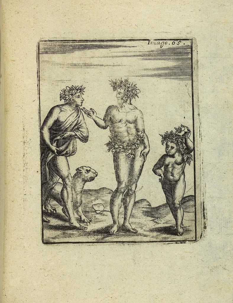 An illustration from Theatrum Ethnico Idololatricum Politico-Historicum Ethnicorum Idololatrias, simulacra, Templa, sacrificia & Deos: Illorum Origines, Ritus, & Caeremonias ..., 1699, leaf 316