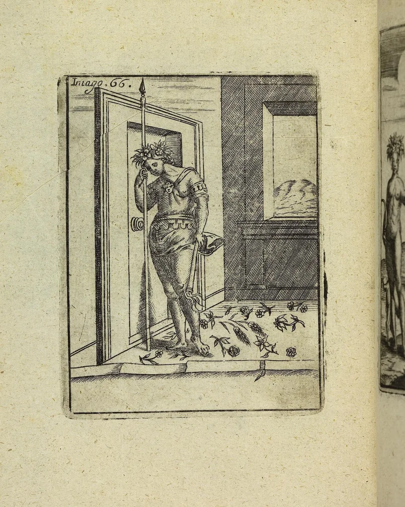 An illustration from Theatrum Ethnico Idololatricum Politico-Historicum Ethnicorum Idololatrias, simulacra, Templa, sacrificia & Deos: Illorum Origines, Ritus, & Caeremonias ..., 1699, leaf 317