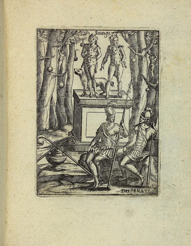 An illustration from Theatrum Ethnico Idololatricum Politico-Historicum Ethnicorum Idololatrias, simulacra, Templa, sacrificia & Deos: Illorum Origines, Ritus, & Caeremonias ..., 1699, leaf 324