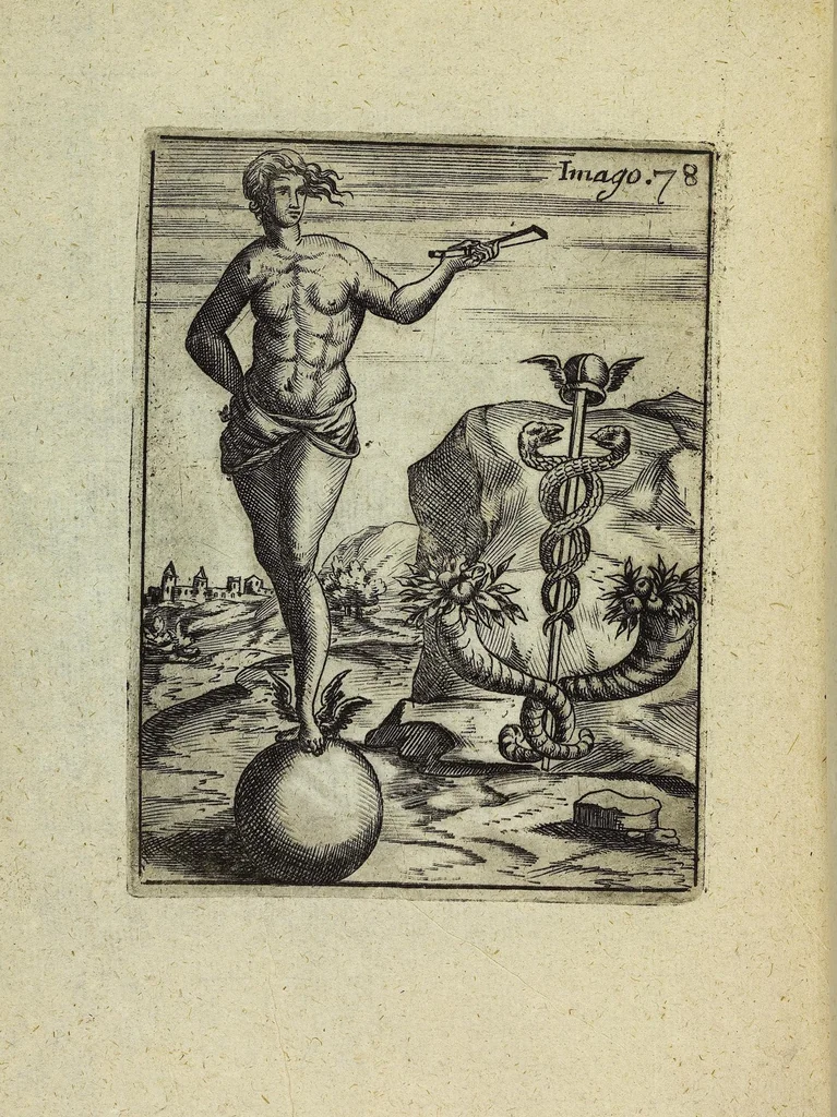 An illustration from Theatrum Ethnico Idololatricum Politico-Historicum Ethnicorum Idololatrias, simulacra, Templa, sacrificia & Deos: Illorum Origines, Ritus, & Caeremonias ..., 1699, leaf 329