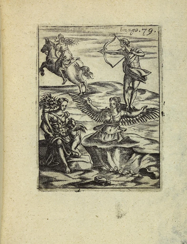 An illustration from Theatrum Ethnico Idololatricum Politico-Historicum Ethnicorum Idololatrias, simulacra, Templa, sacrificia & Deos: Illorum Origines, Ritus, & Caeremonias ..., 1699, leaf 330