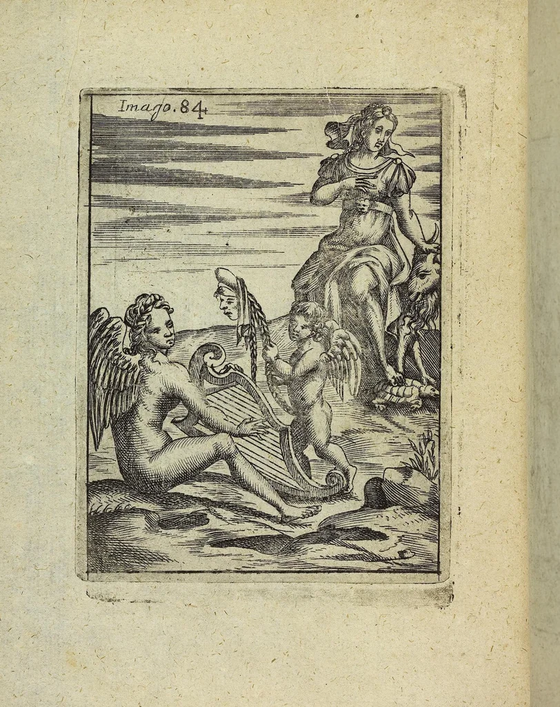 An illustration from Theatrum Ethnico Idololatricum Politico-Historicum Ethnicorum Idololatrias, simulacra, Templa, sacrificia & Deos: Illorum Origines, Ritus, & Caeremonias ..., 1699, leaf 335
