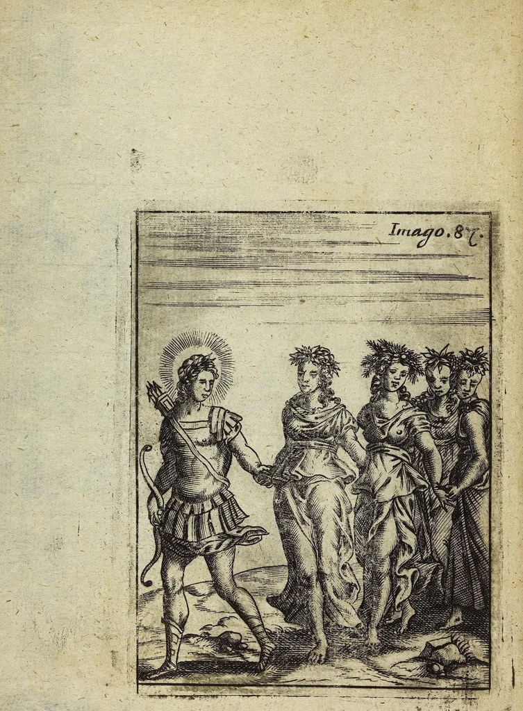 An illustration from Theatrum Ethnico Idololatricum Politico-Historicum Ethnicorum Idololatrias, simulacra, Templa, sacrificia & Deos: Illorum Origines, Ritus, & Caeremonias ..., 1699, leaf 338