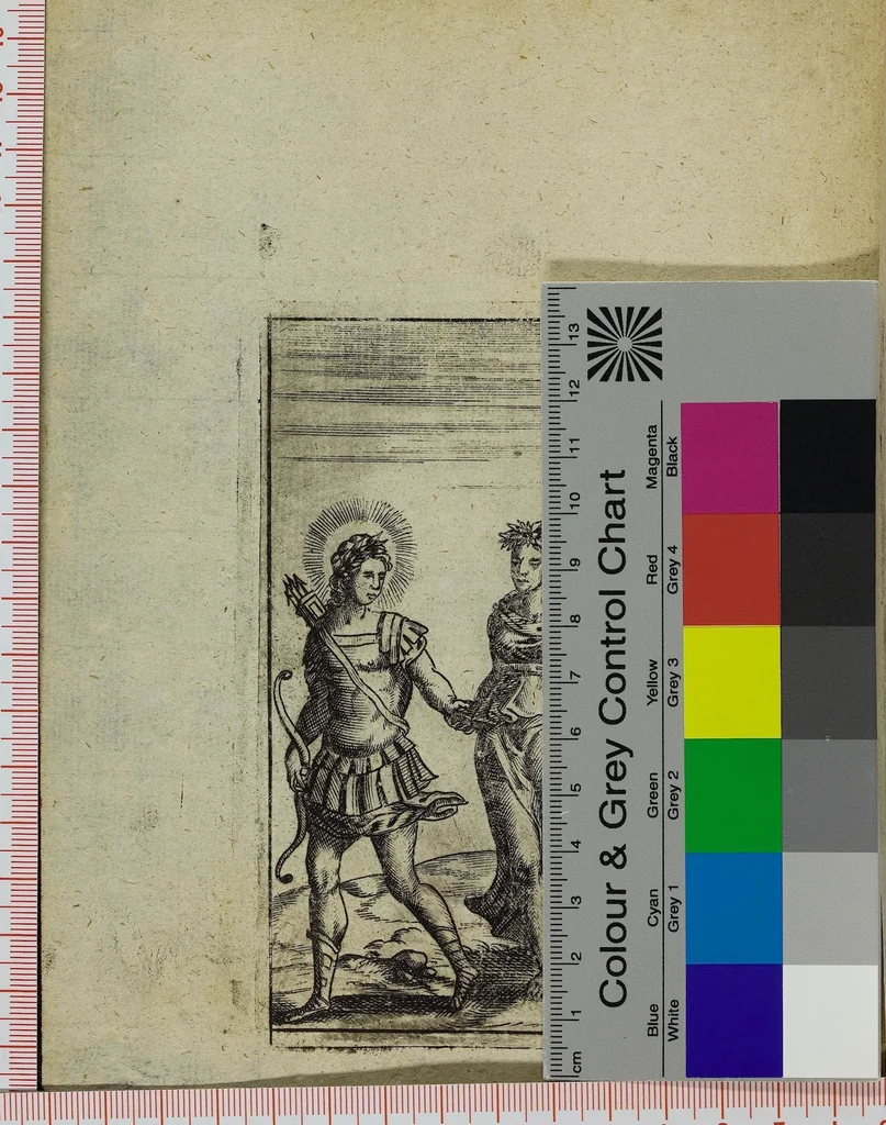An illustration from Theatrum Ethnico Idololatricum Politico-Historicum Ethnicorum Idololatrias, simulacra, Templa, sacrificia & Deos: Illorum Origines, Ritus, & Caeremonias ..., 1699, leaf 340