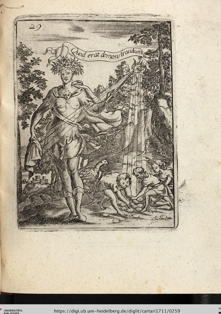 An illustration from Deliciae Cranachianæ, Oder Vlrich von Cranachs/ weiland Obristen und General-Ingenieurs, Rare und Kunstreiche Fried- und Krieges-Inventiones: bestehende in XI. Kupfferstiche. Anitzo Allen Liebhabern der Artollerey zu sonderbaren Gefallen/ auff vieler Anhalten offentlich ans Licht gebracht, 1672, leaf 259