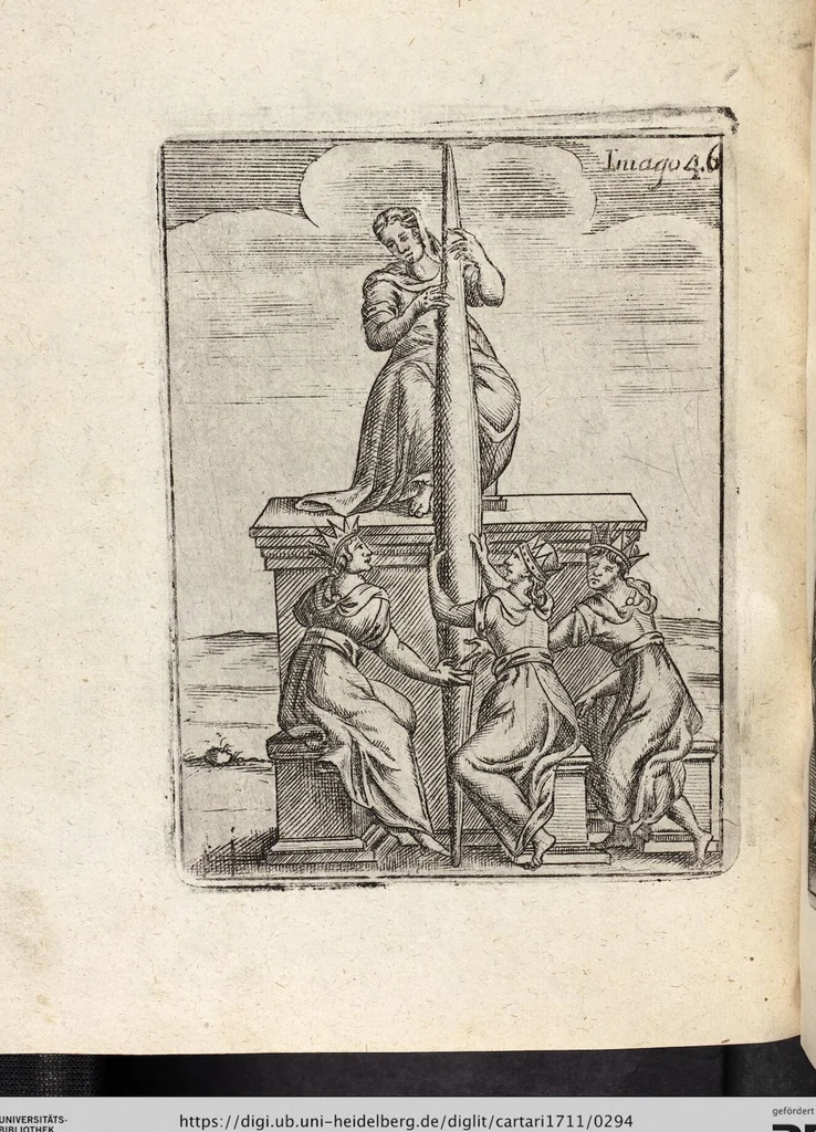 An illustration from Deliciae Cranachianæ, Oder Vlrich von Cranachs/ weiland Obristen und General-Ingenieurs, Rare und Kunstreiche Fried- und Krieges-Inventiones: bestehende in XI. Kupfferstiche. Anitzo Allen Liebhabern der Artollerey zu sonderbaren Gefallen/ auff vieler Anhalten offentlich ans Licht gebracht, 1672, leaf 294