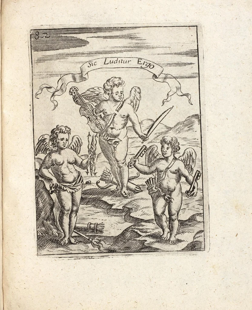 An illustration from Deliciae Cranachianæ, Oder Vlrich von Cranachs/ weiland Obristen und General-Ingenieurs, Rare und Kunstreiche Fried- und Krieges-Inventiones: bestehende in XI. Kupfferstiche. Anitzo Allen Liebhabern der Artollerey zu sonderbaren Gefallen/ auff vieler Anhalten offentlich ans Licht gebracht, 1672, leaf 365