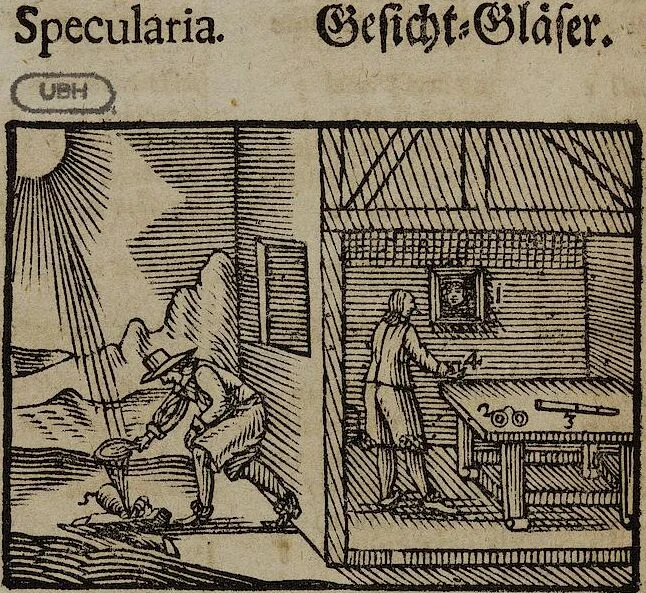 An illustration from Joh. Amos Comenii Orbis Sensualium Pictus Trilinguis: Hoc est: Omnium fundamentalium in mundo rerum, & in vita actionum, Pictura & Nomenclatura Latina, Germanica & Hungarica, Cum Titulorum juxta atque Vocabulorum Indice, 1708, leaf 180
