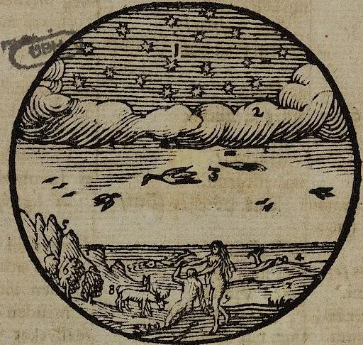 An illustration from Joh. Amos Comenii Orbis Sensualium Pictus Trilinguis: Hoc est: Omnium fundamentalium in mundo rerum, & in vita actionum, Pictura & Nomenclatura Latina, Germanica & Hungarica, Cum Titulorum juxta atque Vocabulorum Indice, 1708, leaf 26