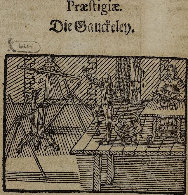 An illustration from Joh. Amos Comenii Orbis Sensualium Pictus Trilinguis: Hoc est: Omnium fundamentalium in mundo rerum, & in vita actionum, Pictura & Nomenclatura Latina, Germanica & Hungarica, Cum Titulorum juxta atque Vocabulorum Indice, 1708, leaf 288