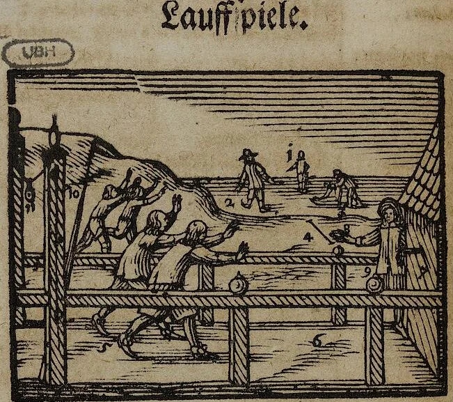 An illustration from Joh. Amos Comenii Orbis Sensualium Pictus Trilinguis: Hoc est: Omnium fundamentalium in mundo rerum, & in vita actionum, Pictura & Nomenclatura Latina, Germanica & Hungarica, Cum Titulorum juxta atque Vocabulorum Indice, 1708, leaf 296