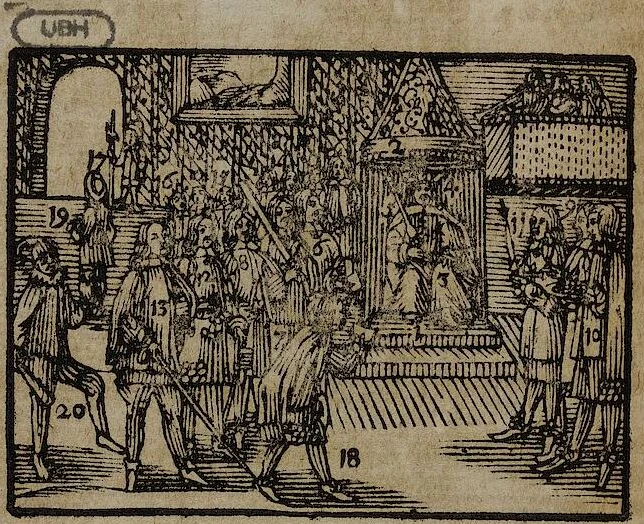 An illustration from Joh. Amos Comenii Orbis Sensualium Pictus Trilinguis: Hoc est: Omnium fundamentalium in mundo rerum, & in vita actionum, Pictura & Nomenclatura Latina, Germanica & Hungarica, Cum Titulorum juxta atque Vocabulorum Indice, 1708, leaf 302