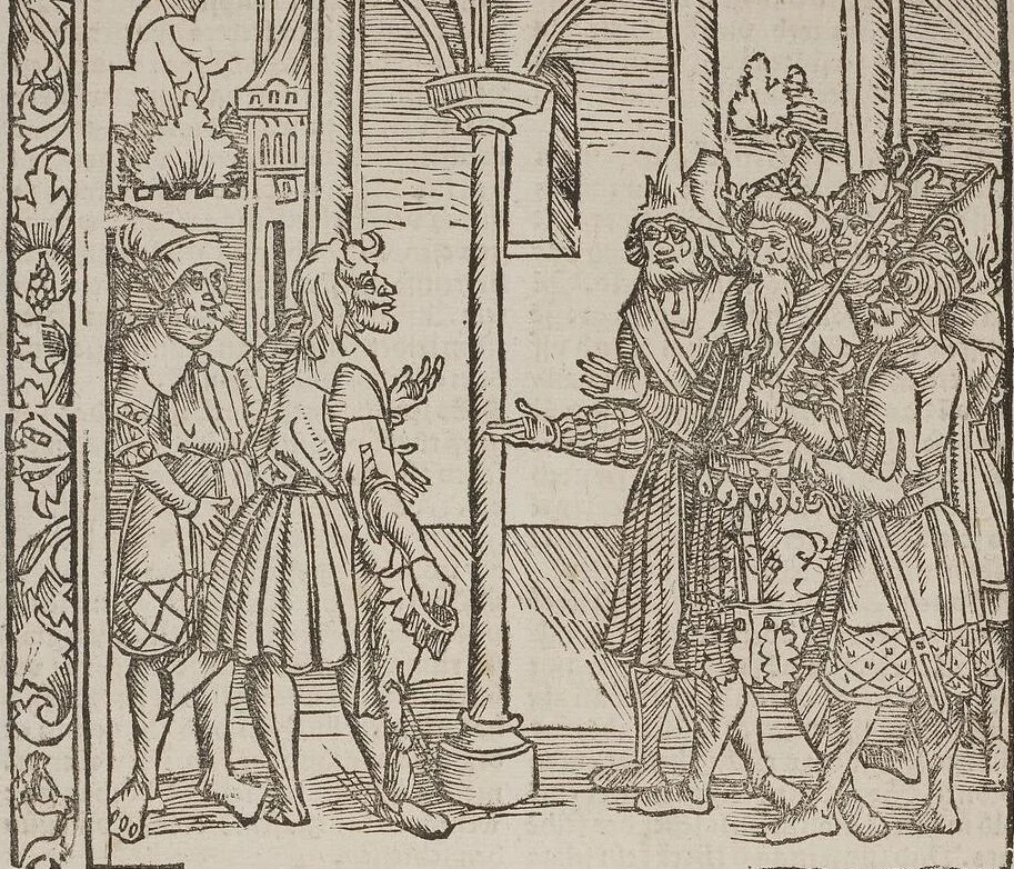 An illustration from Johann Lange ; Giovanni Boccaccio (Druck) ; Johannes Adelphus (Druck) ; Thomas Lirer (Druck) ; Johannes de Capua (Druck) ; Jacobus de Cessolis (Druck), leaf 176