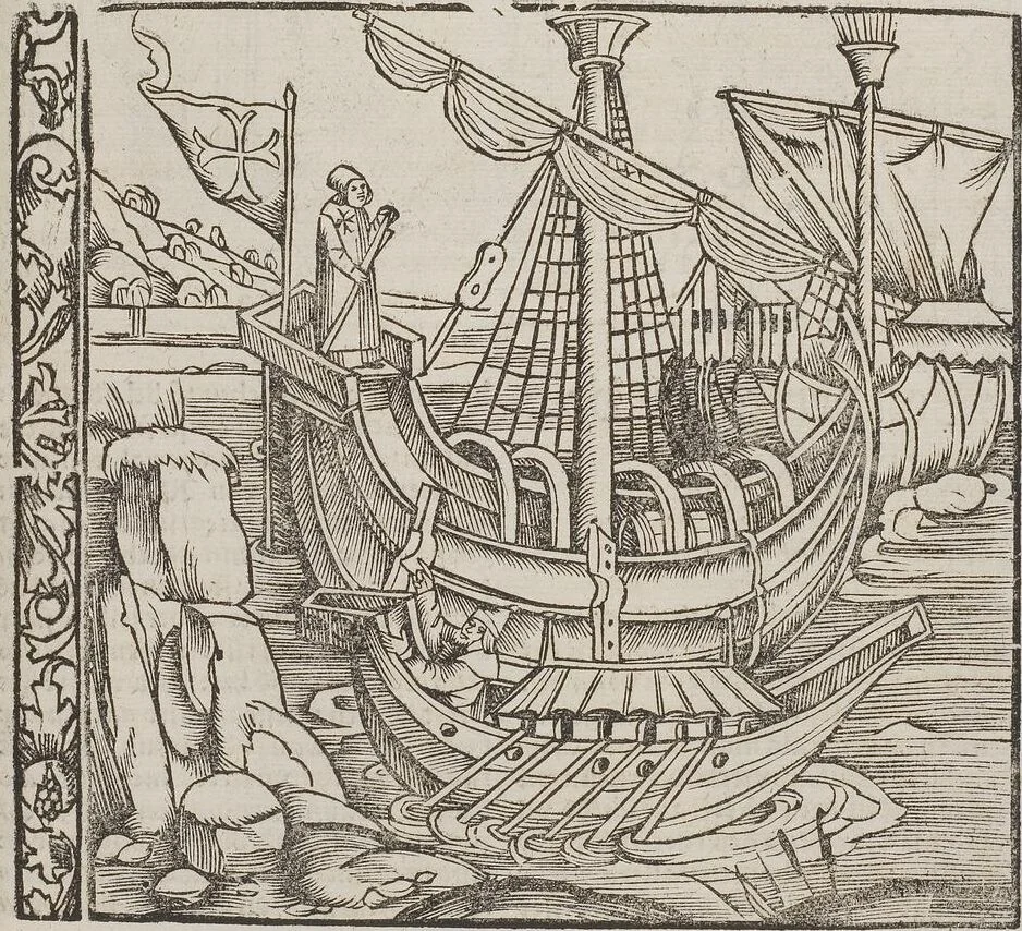 An illustration from Johann Lange ; Giovanni Boccaccio (Druck) ; Johannes Adelphus (Druck) ; Thomas Lirer (Druck) ; Johannes de Capua (Druck) ; Jacobus de Cessolis (Druck), leaf 203