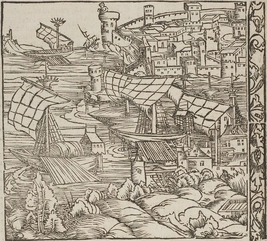 An illustration from Johann Lange ; Giovanni Boccaccio (Druck) ; Johannes Adelphus (Druck) ; Thomas Lirer (Druck) ; Johannes de Capua (Druck) ; Jacobus de Cessolis (Druck), leaf 224