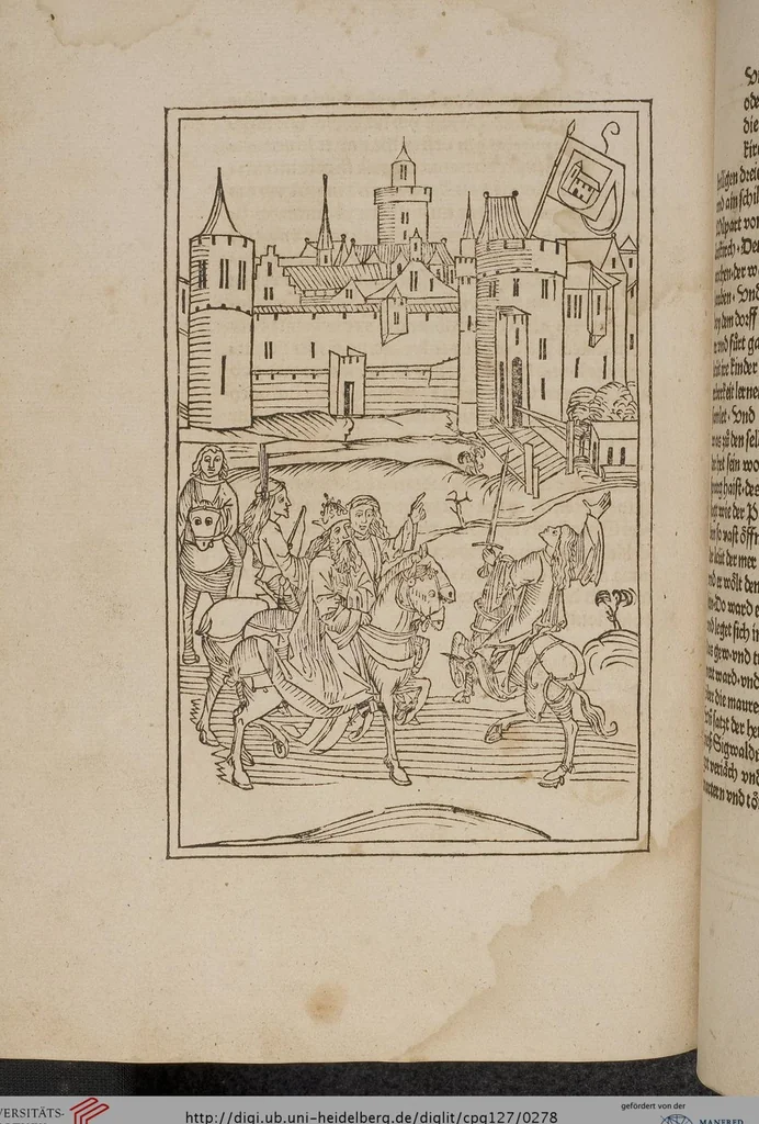 An illustration from Johann Lange ; Giovanni Boccaccio (Druck) ; Johannes Adelphus (Druck) ; Thomas Lirer (Druck) ; Johannes de Capua (Druck) ; Jacobus de Cessolis (Druck), leaf 278