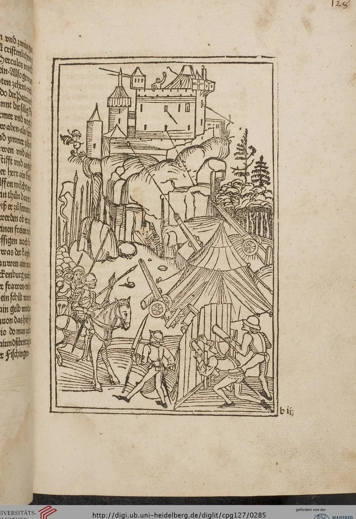 An illustration from Johann Lange ; Giovanni Boccaccio (Druck) ; Johannes Adelphus (Druck) ; Thomas Lirer (Druck) ; Johannes de Capua (Druck) ; Jacobus de Cessolis (Druck), leaf 285