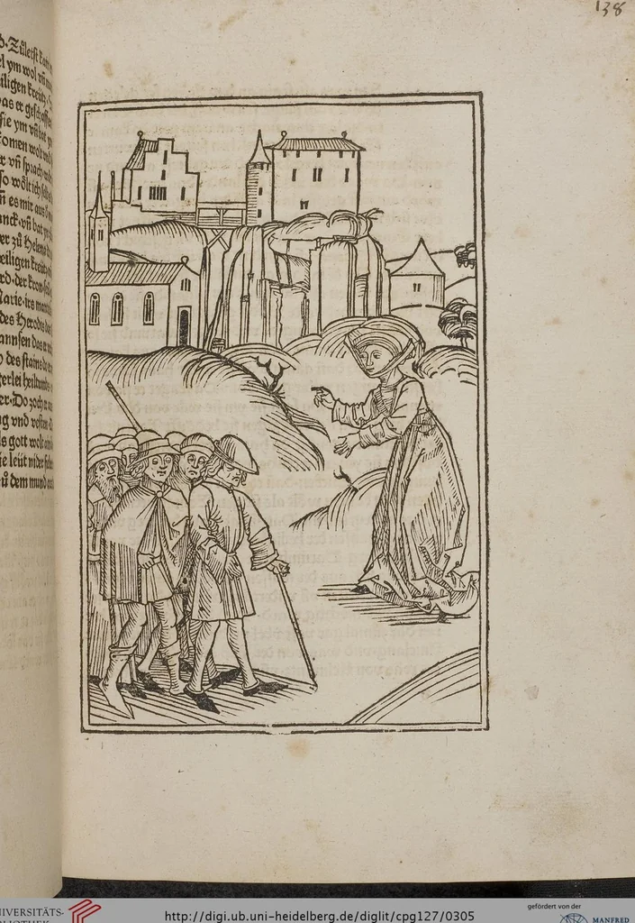 An illustration from Johann Lange ; Giovanni Boccaccio (Druck) ; Johannes Adelphus (Druck) ; Thomas Lirer (Druck) ; Johannes de Capua (Druck) ; Jacobus de Cessolis (Druck), leaf 305