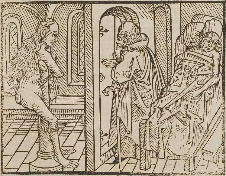 An illustration from Johann Lange ; Giovanni Boccaccio (Druck) ; Johannes Adelphus (Druck) ; Thomas Lirer (Druck) ; Johannes de Capua (Druck) ; Jacobus de Cessolis (Druck), leaf 437