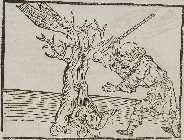 An illustration from Johann Lange ; Giovanni Boccaccio (Druck) ; Johannes Adelphus (Druck) ; Thomas Lirer (Druck) ; Johannes de Capua (Druck) ; Jacobus de Cessolis (Druck), leaf 442