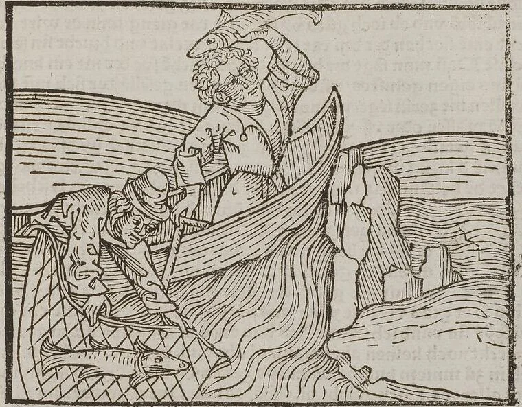 An illustration from Johann Lange ; Giovanni Boccaccio (Druck) ; Johannes Adelphus (Druck) ; Thomas Lirer (Druck) ; Johannes de Capua (Druck) ; Jacobus de Cessolis (Druck), leaf 447