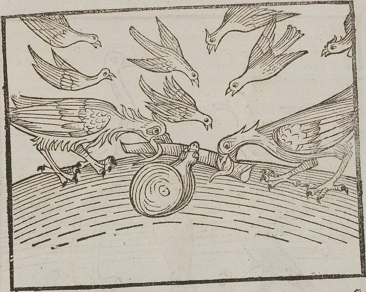 An illustration from Johann Lange ; Giovanni Boccaccio (Druck) ; Johannes Adelphus (Druck) ; Thomas Lirer (Druck) ; Johannes de Capua (Druck) ; Jacobus de Cessolis (Druck), leaf 461