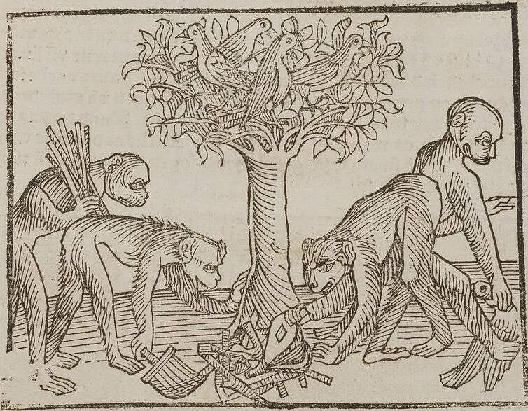 An illustration from Johann Lange ; Giovanni Boccaccio (Druck) ; Johannes Adelphus (Druck) ; Thomas Lirer (Druck) ; Johannes de Capua (Druck) ; Jacobus de Cessolis (Druck), leaf 465