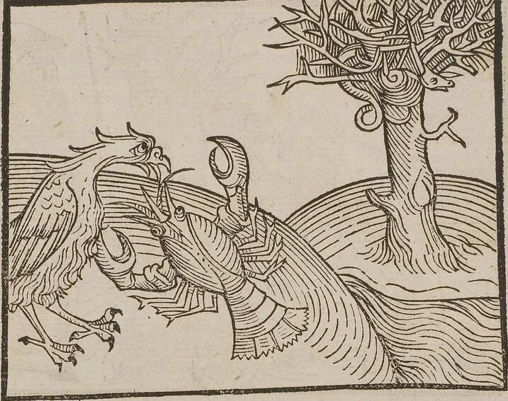 An illustration from Johann Lange ; Giovanni Boccaccio (Druck) ; Johannes Adelphus (Druck) ; Thomas Lirer (Druck) ; Johannes de Capua (Druck) ; Jacobus de Cessolis (Druck), leaf 469