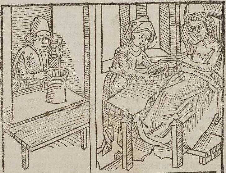 An illustration from Johann Lange ; Giovanni Boccaccio (Druck) ; Johannes Adelphus (Druck) ; Thomas Lirer (Druck) ; Johannes de Capua (Druck) ; Jacobus de Cessolis (Druck), leaf 471