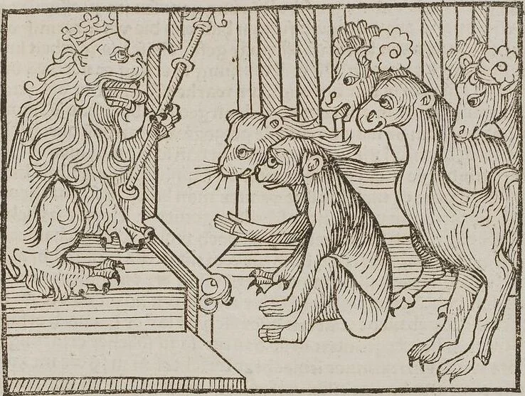 An illustration from Johann Lange ; Giovanni Boccaccio (Druck) ; Johannes Adelphus (Druck) ; Thomas Lirer (Druck) ; Johannes de Capua (Druck) ; Jacobus de Cessolis (Druck), leaf 479