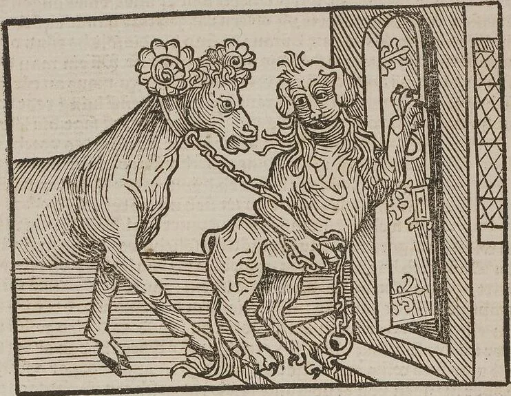 An illustration from Johann Lange ; Giovanni Boccaccio (Druck) ; Johannes Adelphus (Druck) ; Thomas Lirer (Druck) ; Johannes de Capua (Druck) ; Jacobus de Cessolis (Druck), leaf 484