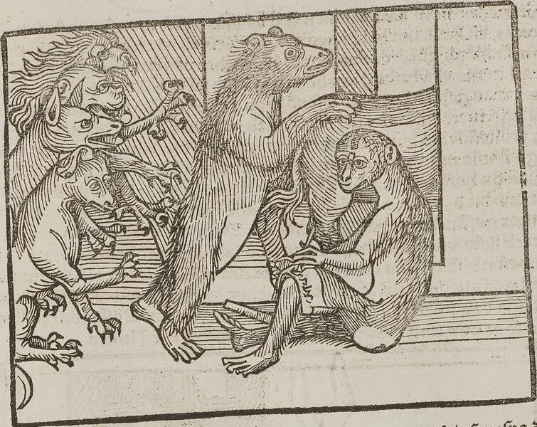 An illustration from Johann Lange ; Giovanni Boccaccio (Druck) ; Johannes Adelphus (Druck) ; Thomas Lirer (Druck) ; Johannes de Capua (Druck) ; Jacobus de Cessolis (Druck), leaf 493