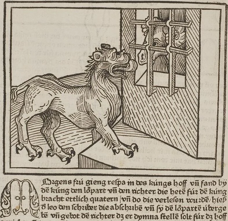 An illustration from Johann Lange ; Giovanni Boccaccio (Druck) ; Johannes Adelphus (Druck) ; Thomas Lirer (Druck) ; Johannes de Capua (Druck) ; Jacobus de Cessolis (Druck), leaf 494