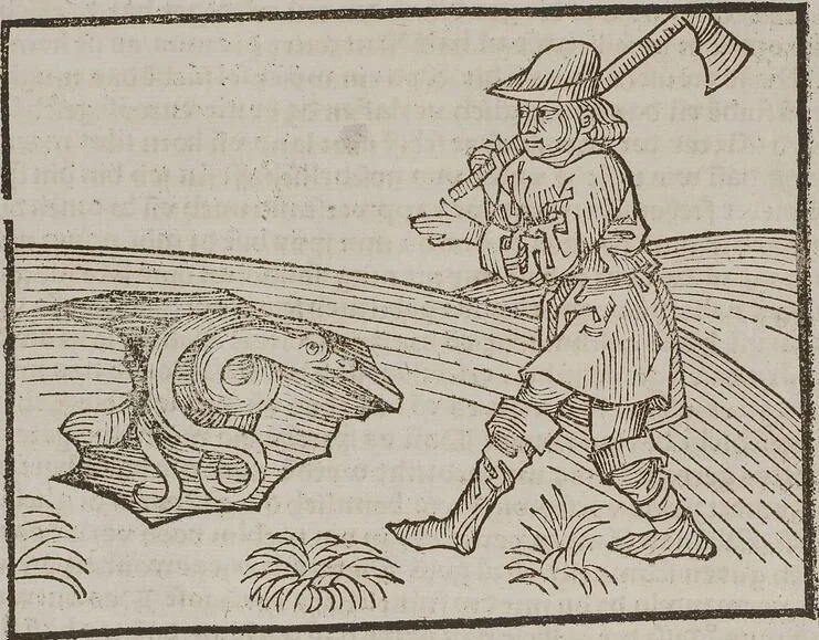 An illustration from Johann Lange ; Giovanni Boccaccio (Druck) ; Johannes Adelphus (Druck) ; Thomas Lirer (Druck) ; Johannes de Capua (Druck) ; Jacobus de Cessolis (Druck), leaf 504