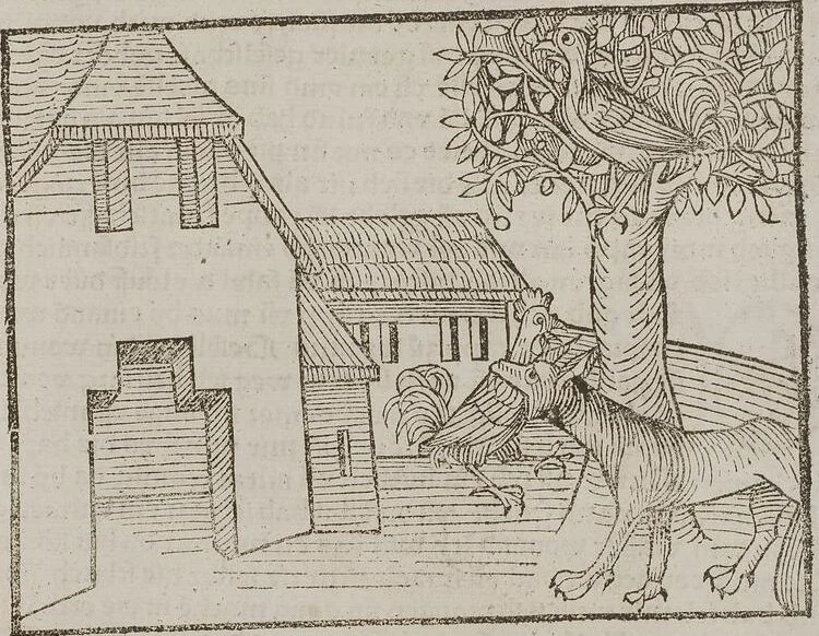 An illustration from Johann Lange ; Giovanni Boccaccio (Druck) ; Johannes Adelphus (Druck) ; Thomas Lirer (Druck) ; Johannes de Capua (Druck) ; Jacobus de Cessolis (Druck), leaf 507