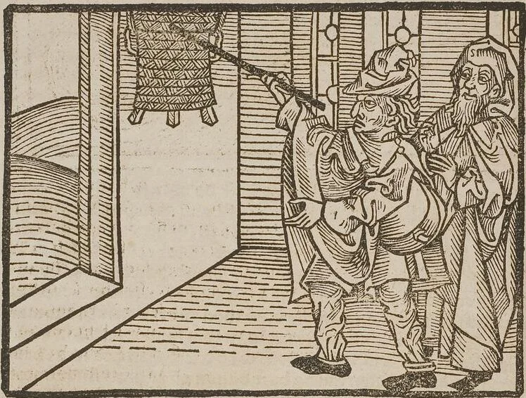 An illustration from Johann Lange ; Giovanni Boccaccio (Druck) ; Johannes Adelphus (Druck) ; Thomas Lirer (Druck) ; Johannes de Capua (Druck) ; Jacobus de Cessolis (Druck), leaf 510