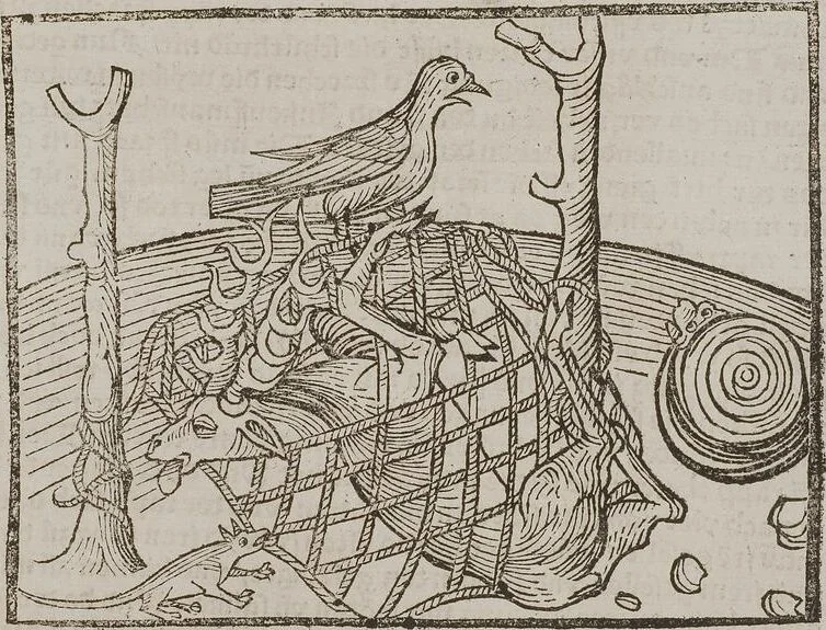 An illustration from Johann Lange ; Giovanni Boccaccio (Druck) ; Johannes Adelphus (Druck) ; Thomas Lirer (Druck) ; Johannes de Capua (Druck) ; Jacobus de Cessolis (Druck), leaf 517